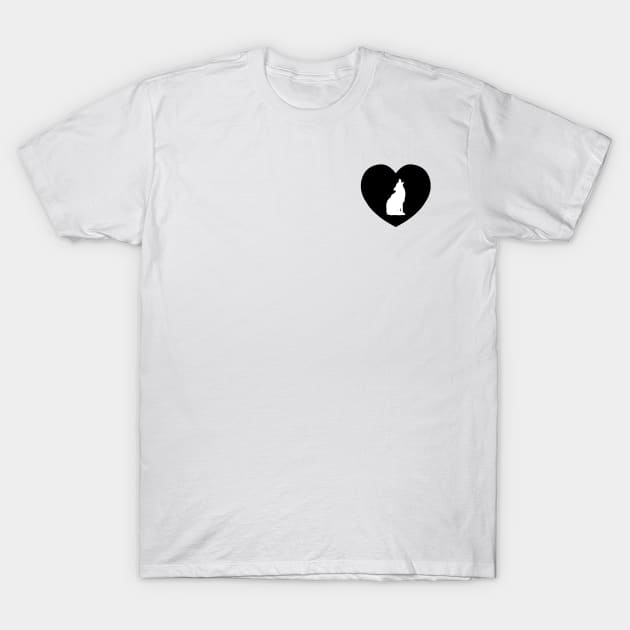 Wolf Love | I Heart... T-Shirt by gillianembers